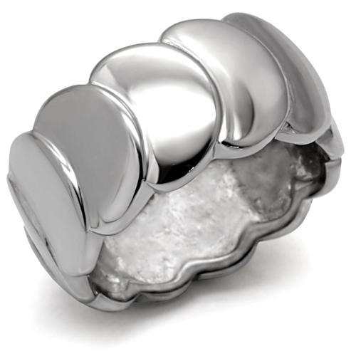 JCE049 High polished (no plating) Stainless Steel Ring with No Stone