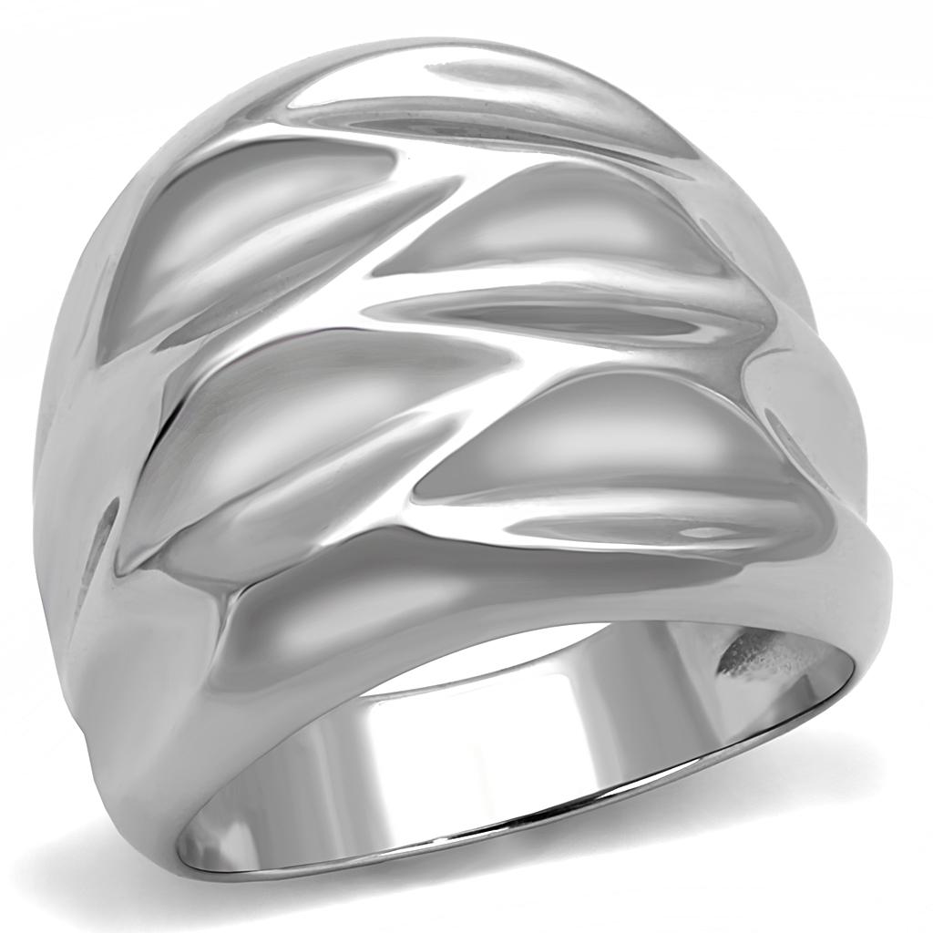JCE3262 High polished (no plating) Stainless Steel Ring with No Stone